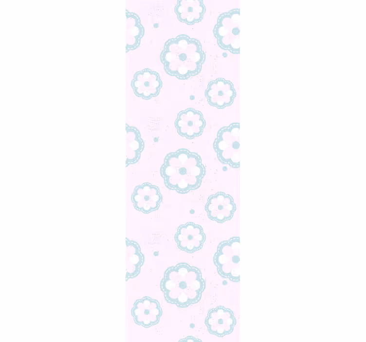 Soft Floral Pattern flowers wallpaper - TenStickers