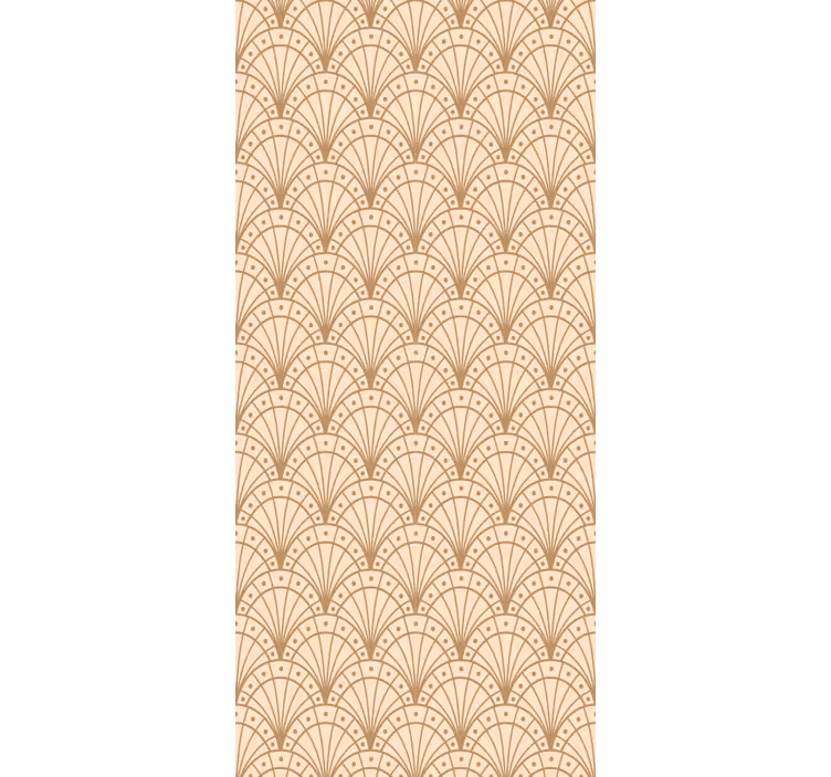 Elegant fan motif wallpaper office - TenStickers