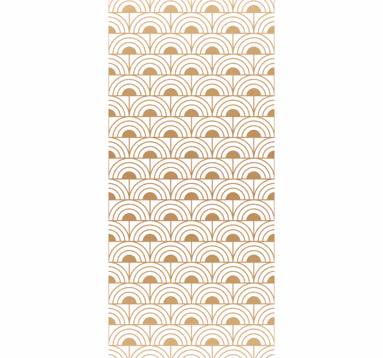 Curved Half Archs wallpaper geometric - TenStickers