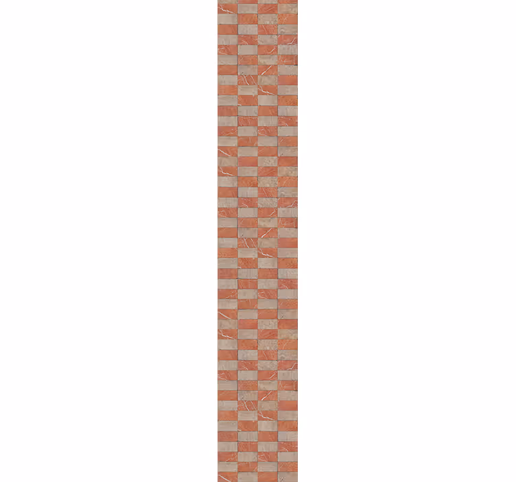 Geometric beige tiles kitchen wallpaper - TenStickers