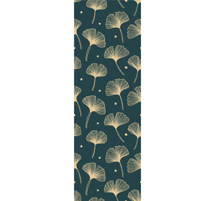 Elegant Leaf Display leaves wallpaper - TenStickers