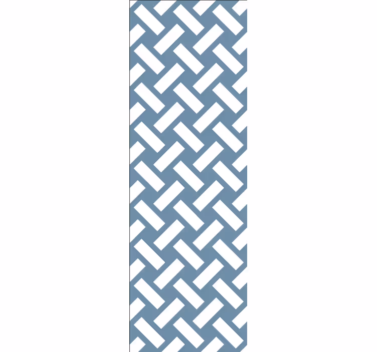White Rectangles wallpaper geometric - TenStickers