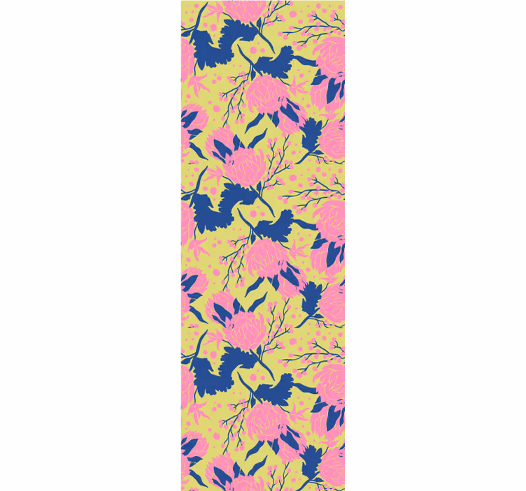 Vibrant Floral Pattern flowers wallpaper - TenStickers