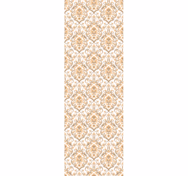 Elegant baroque touches living area wallpaper - TenStickers