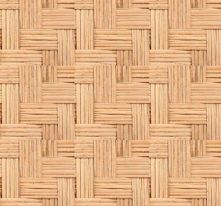 Woven natural pattern textured wallpaper - TenStickers
