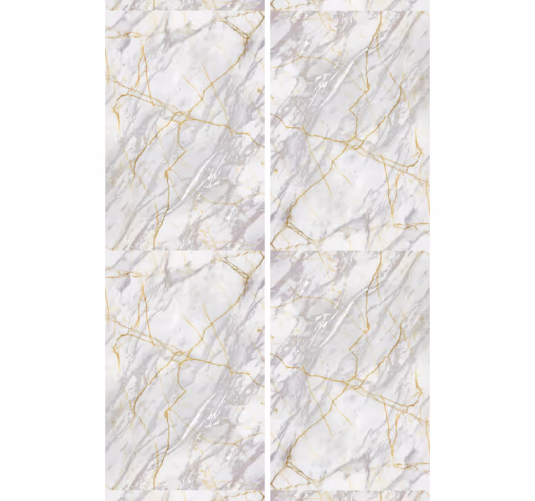 Grey and golden surface marble effect wallpaper - TenStickers