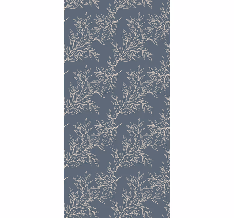 Graceful Leaf Pattern leaves wallpaper - TenStickers