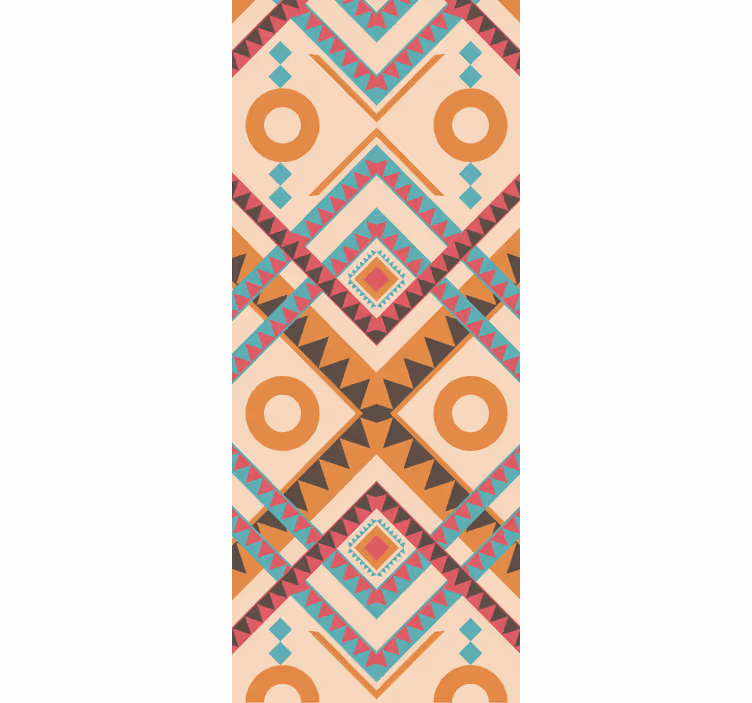 Multicolored diamonds pattern wallpaper - TenStickers