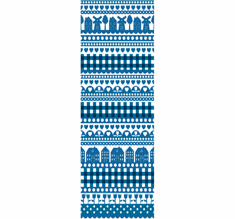 Delft Blue  Country Wallpaper - TenStickers