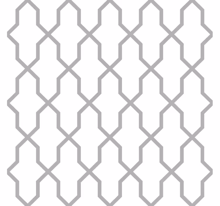 Grey harmony geometric wallpaper - TenStickers