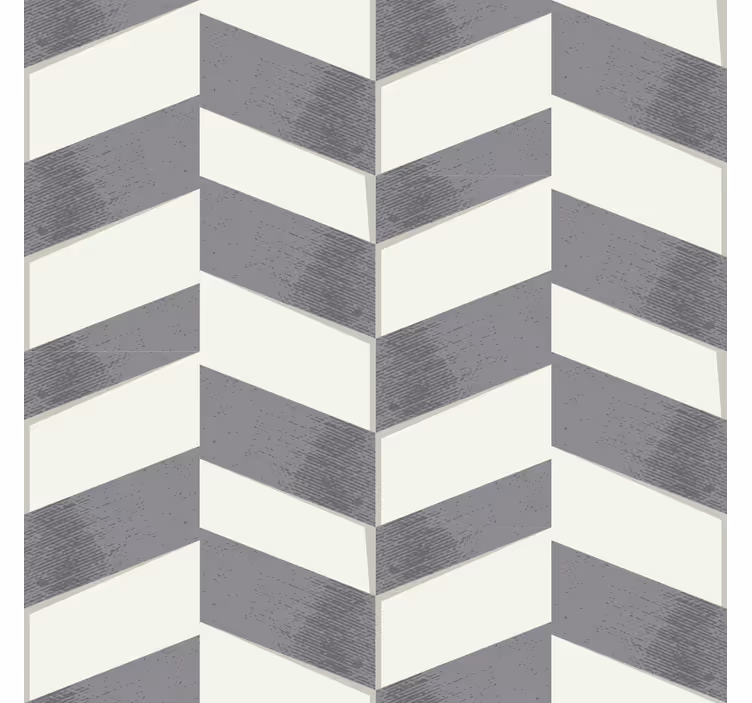 Grey Chevron geometric wallpaper - TenStickers