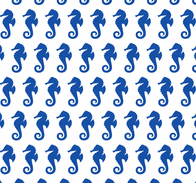 Seahorse Pattern animals wallpaper - TenStickers