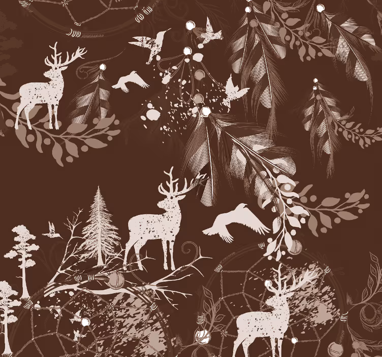 Woodland Creatures animals wallpaper - TenStickers
