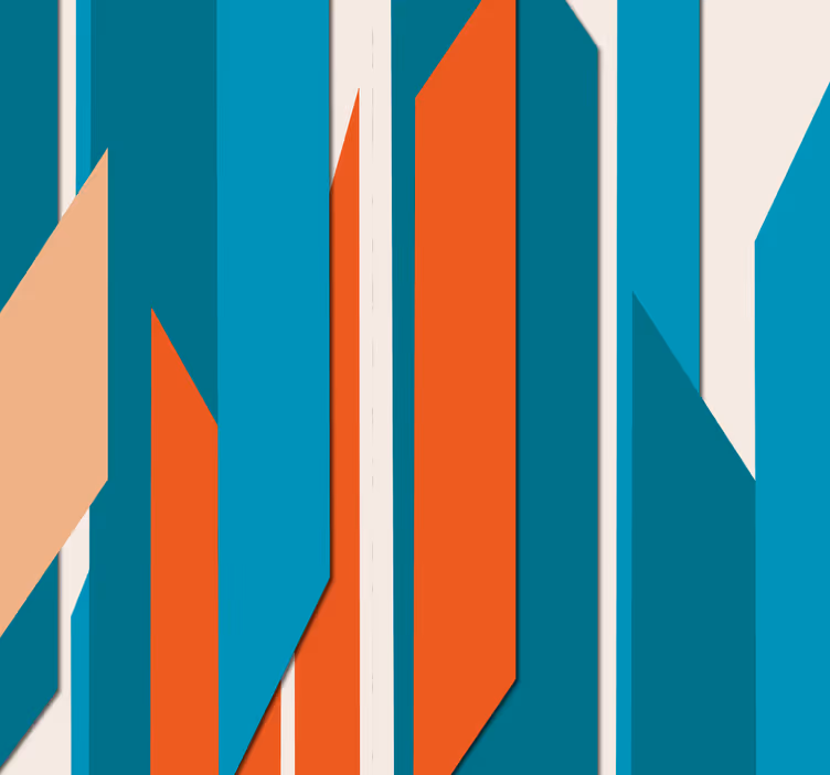 Geometric Wall Design wallpaper geometric - TenStickers