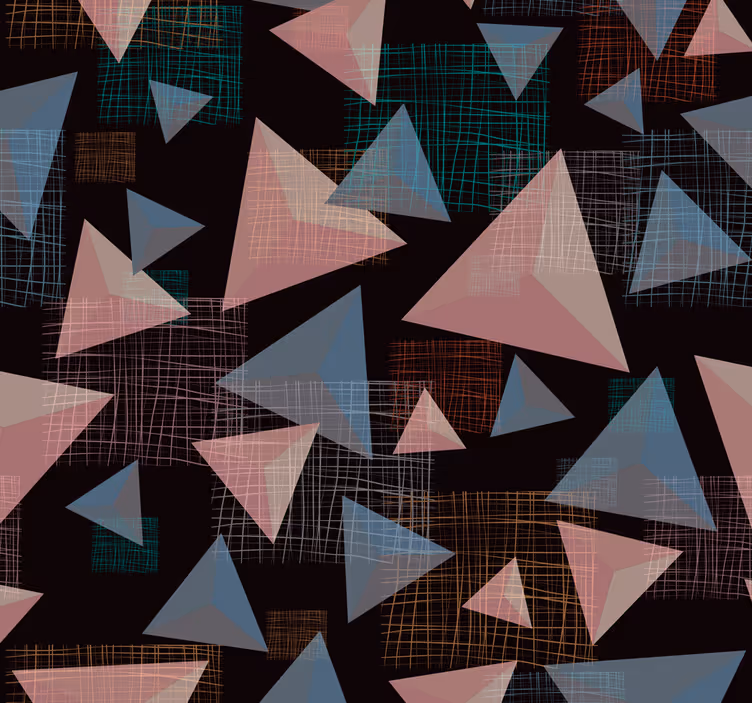 Triangular Complexity wallpaper geometric - TenStickers