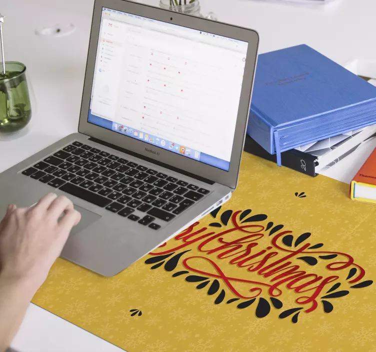 Christmas mousepad with festive typography design - TenStickers