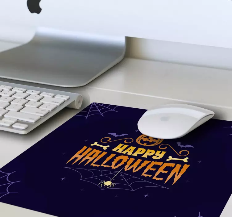 Happy Halloween mouse mat - TenStickers