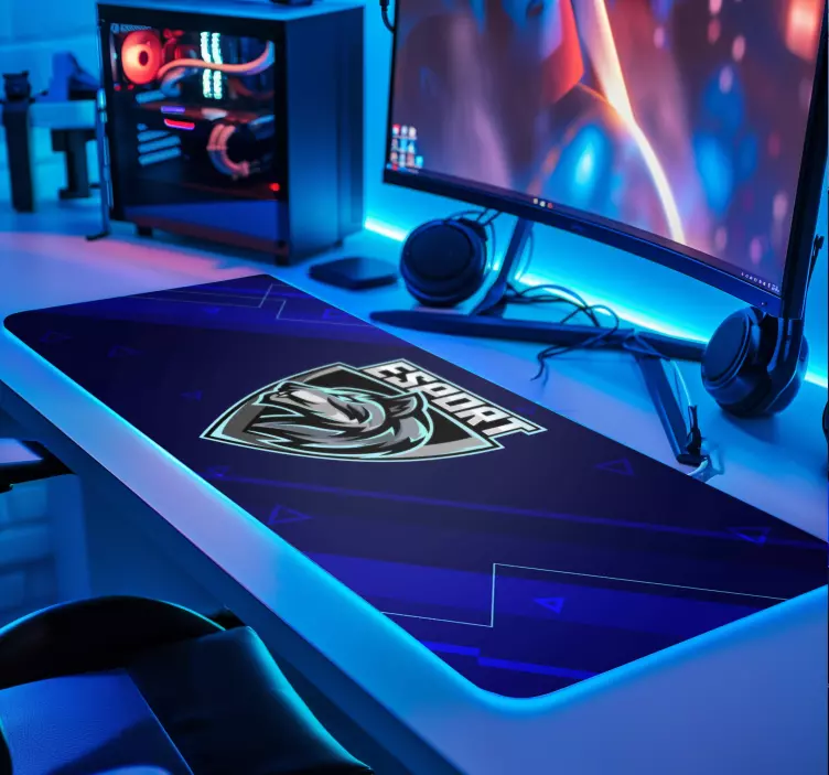 your "e-sports" logo gaming mouse pad - TenStickers