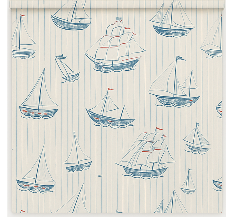 Drawing boats design blind children - TenStickers