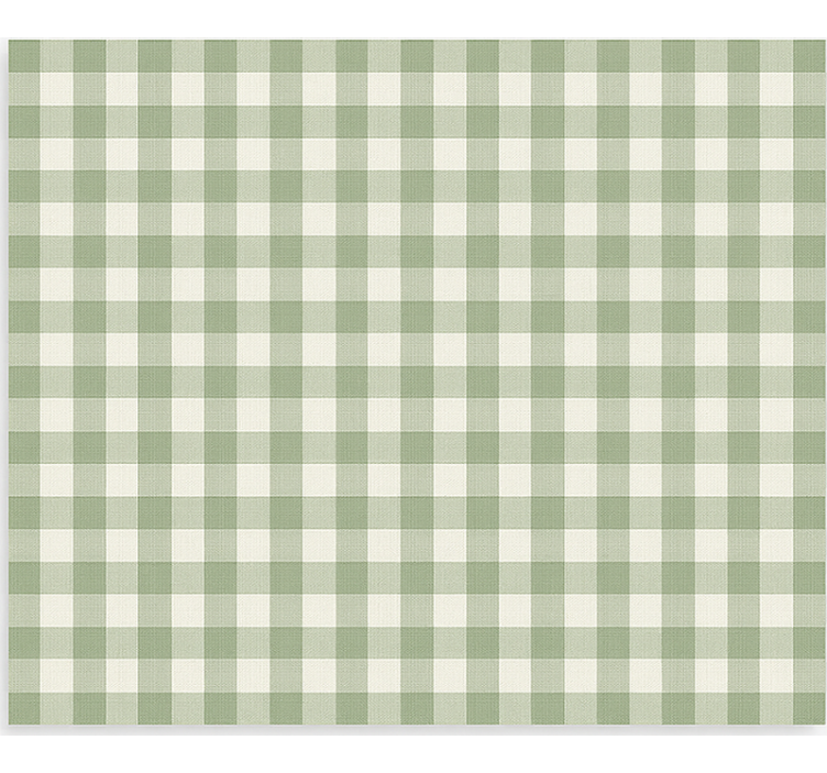 Green cloth pattern blind kitchen - TenStickers