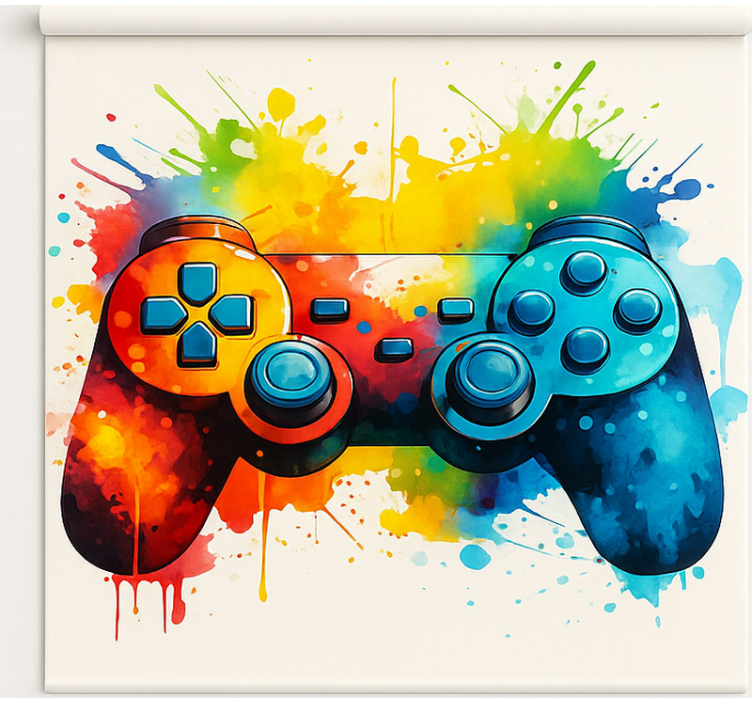 Bright paint splash controller blind geek - TenStickers