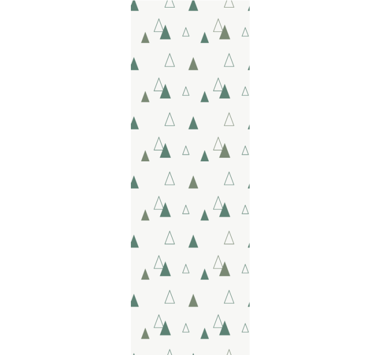 Home office blind in triangles nature colors - TenStickers