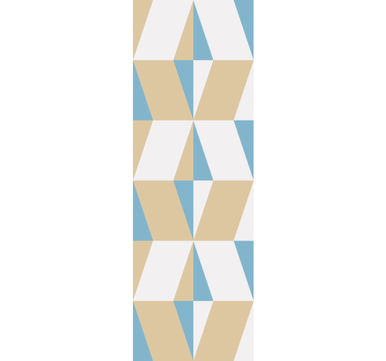 Home office blind with geometric minimalist shapes - TenStickers