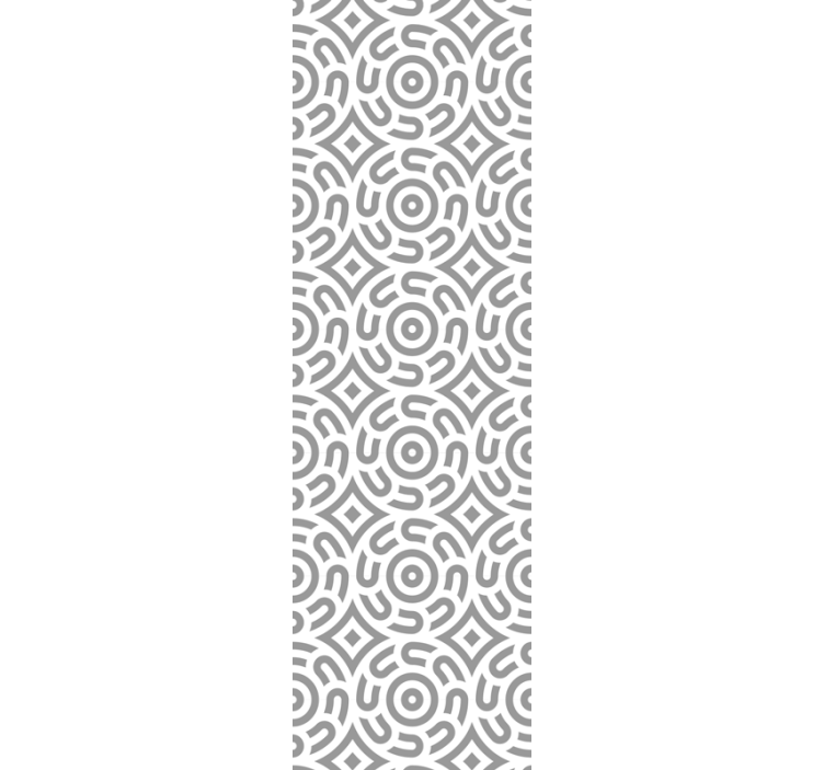 Home office blind with white geometric circles - TenStickers