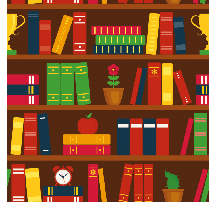 Home office blind for your home library - TenStickers