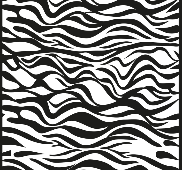 Home office blind with zebra stripes pattern - TenStickers