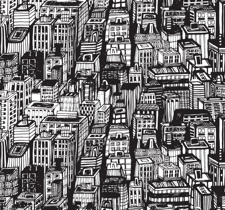 Home office blind new york skyscrapers view - TenStickers