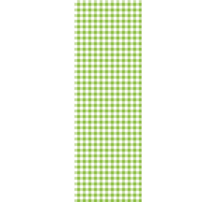 Dining room blind in gingham check pattern - TenStickers