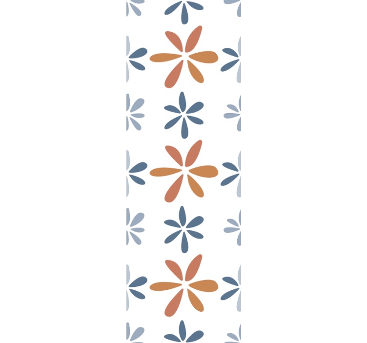 Dining room blind with floral geometric designs - TenStickers