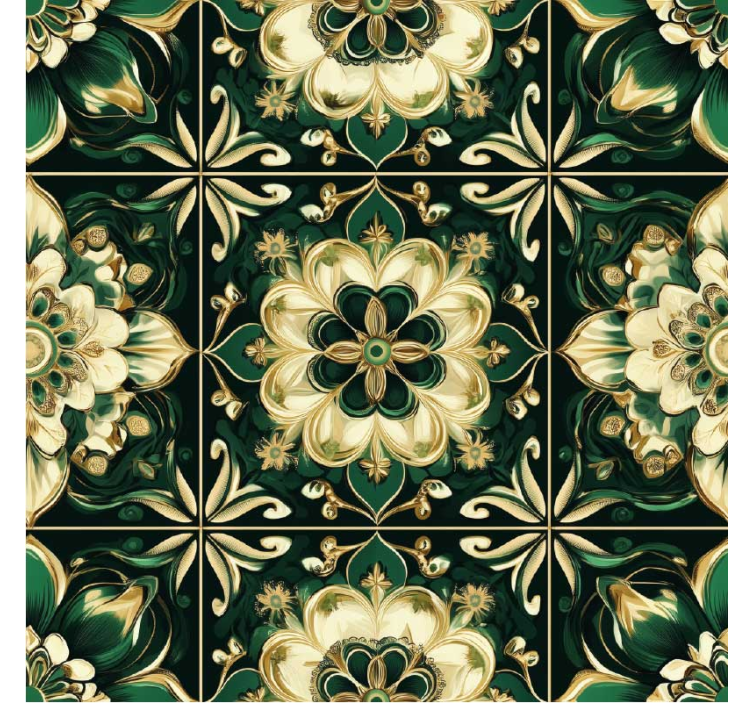 Blind kitchen botanical mosaic tiles - TenStickers