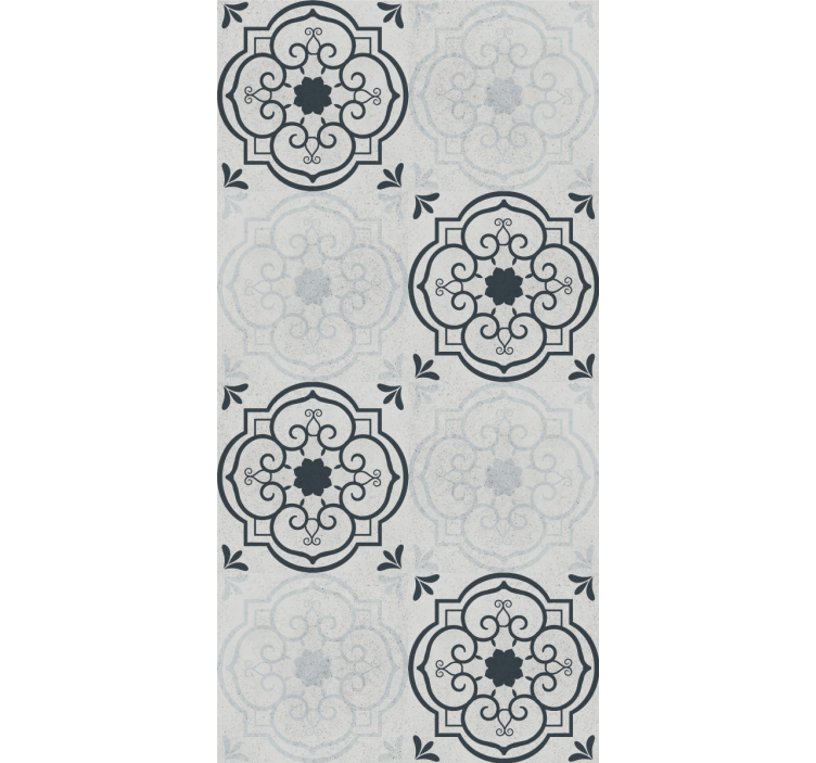 Blind kitchen elegant grey tiles - TenStickers