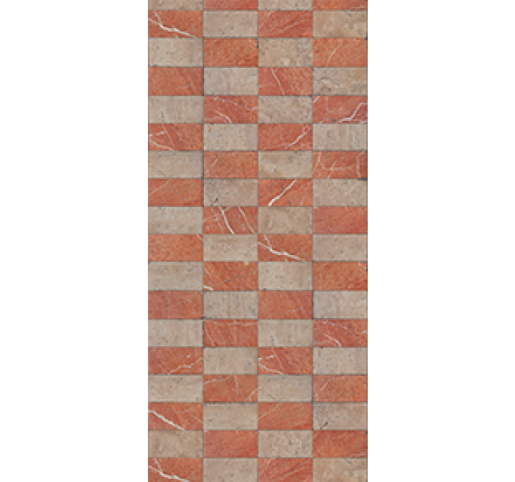 Blind kitchen geometric beige tiles - TenStickers