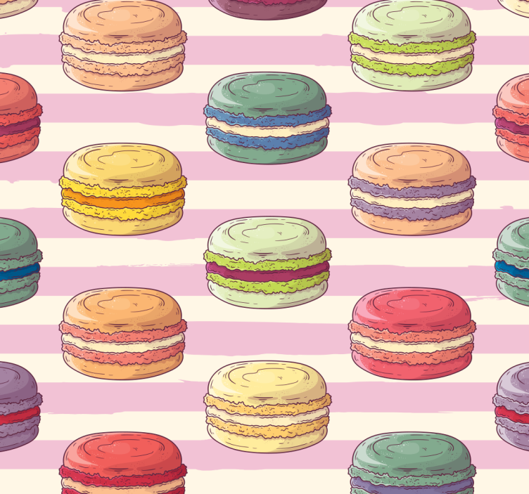 Blind kitchen colorful macarons design - TenStickers