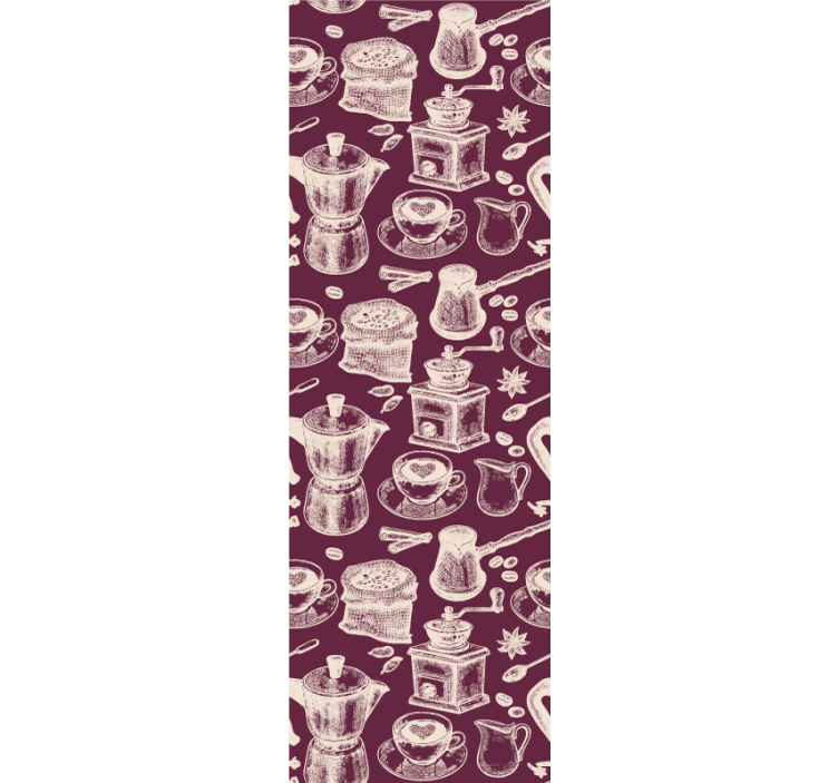 Blind kitchen coffee pattern design - TenStickers