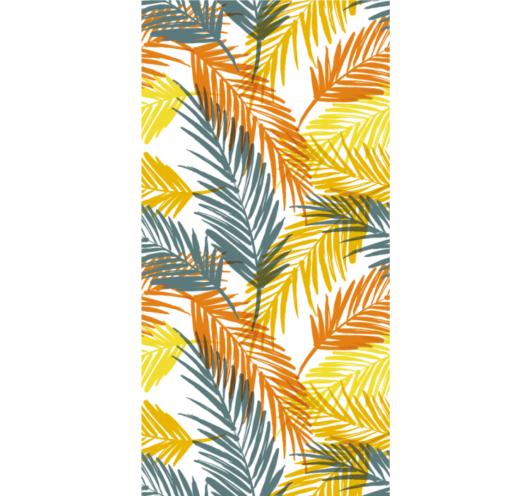 Blind kitchen tropical palm leaves pattern - TenStickers