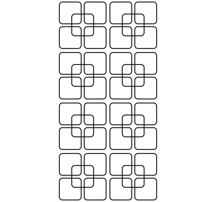 Blind kitchen black squares urban design - TenStickers
