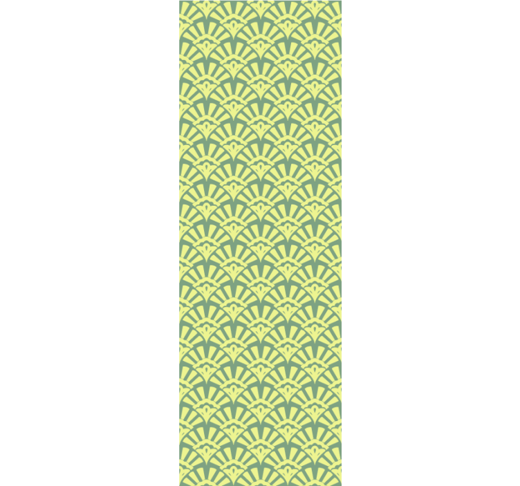Blind kitchen lemon yellow 70s pattern - TenStickers