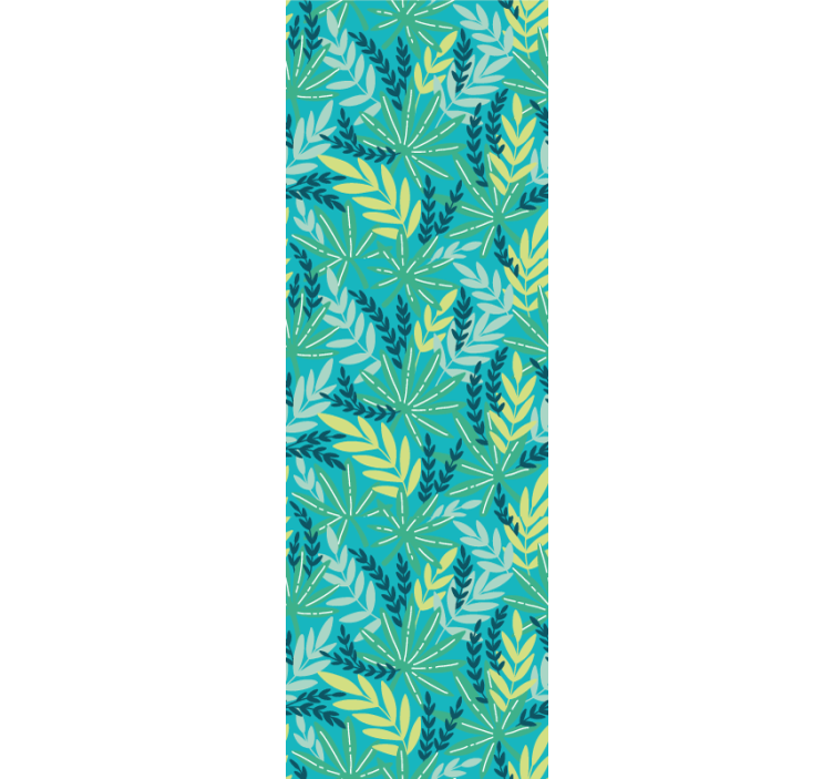 Blind kitchen tropical blue pattern - TenStickers