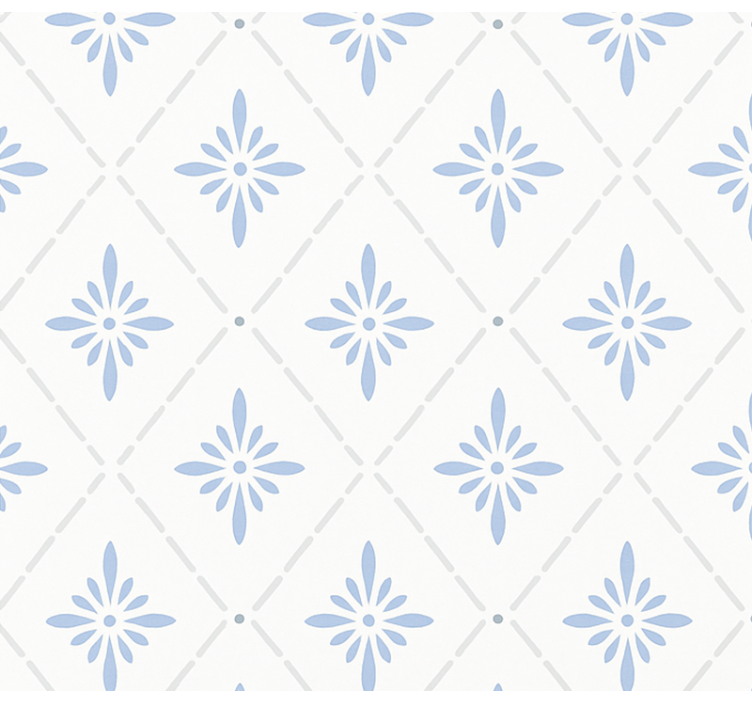Blind kitchen blue diamond tiles - TenStickers