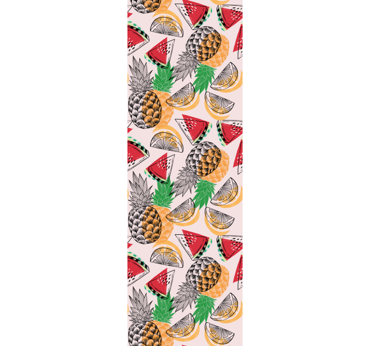 Blind kitchen summer pineapple print - TenStickers