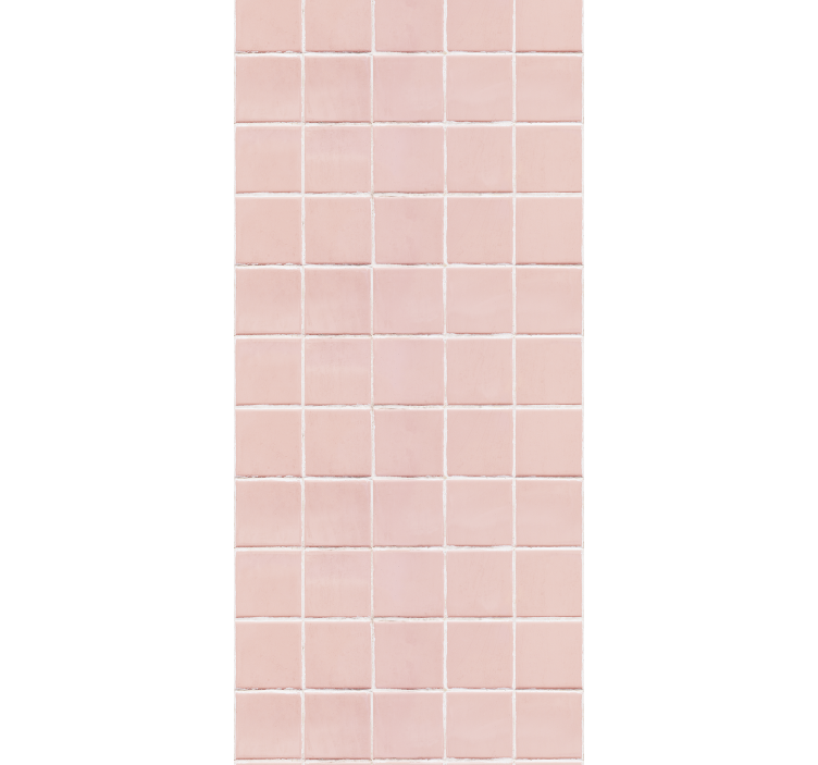Blind kitchen simple blush pink tiles - TenStickers