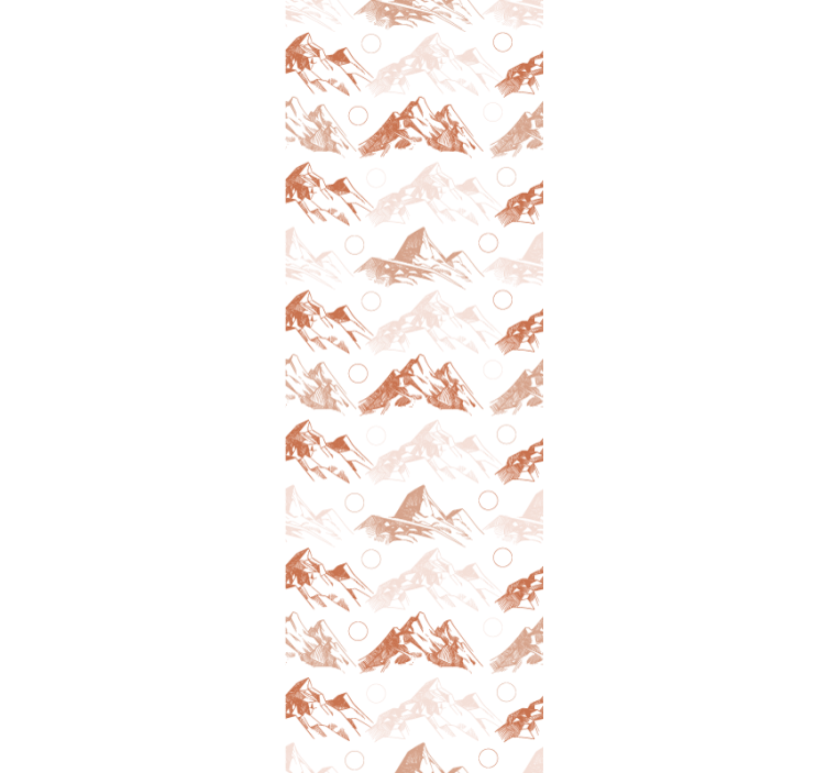 Dining room blind with terracotta mountains design - TenStickers