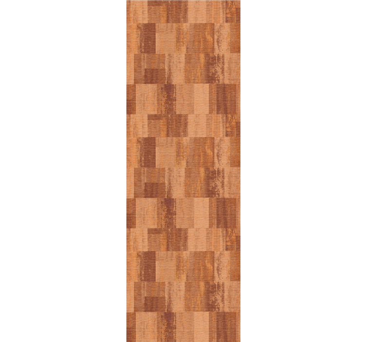 Dining room blind in terracotta squares pattern - TenStickers