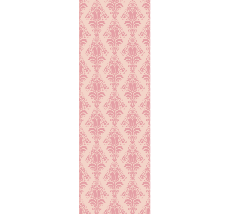 Dining room blind in french provincial pink floral - TenStickers