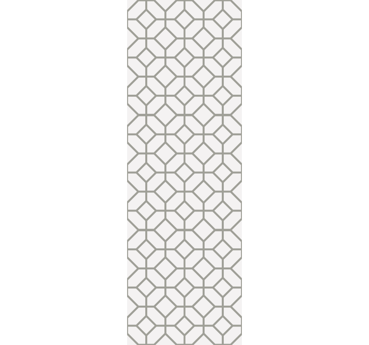 Dining room blind in squared hamptons pattern - TenStickers