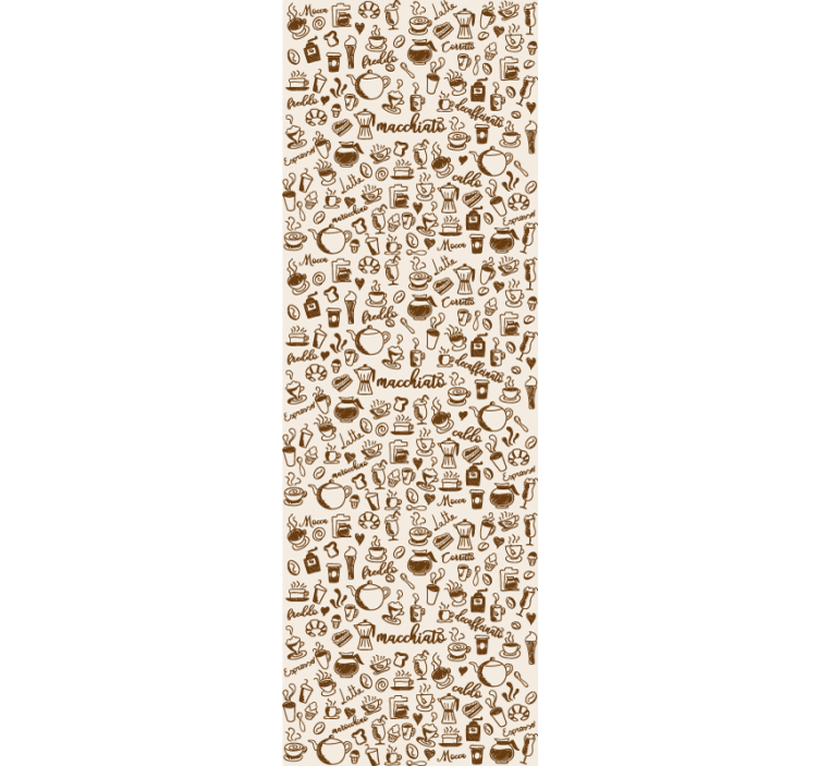 Dining room blind inspired by italian coffee culture - TenStickers